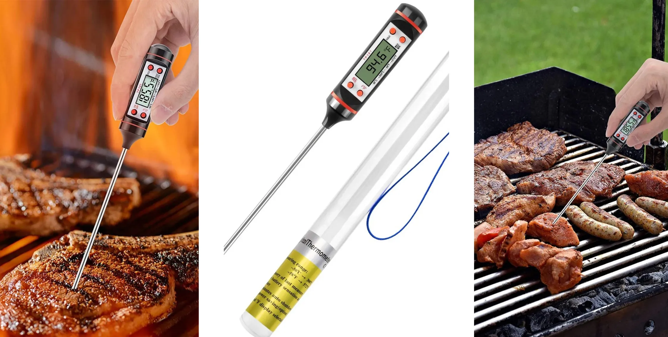 Thermometre digital sonde cuisson viande barbecue