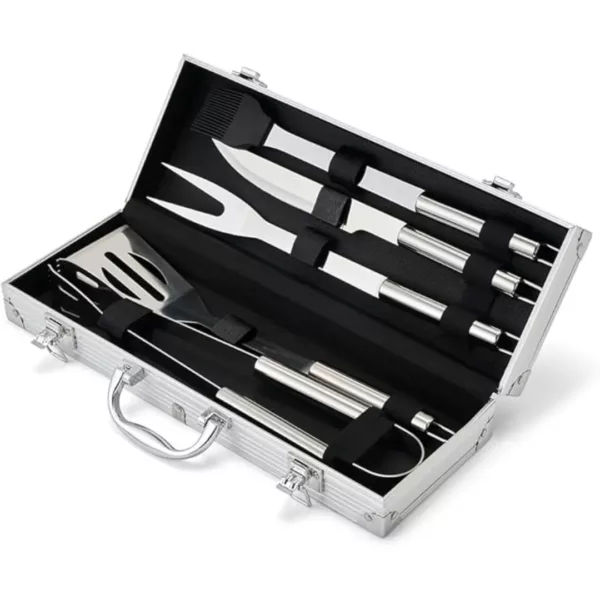 Boîte de rangement ustensiles barbecue avec fermoir