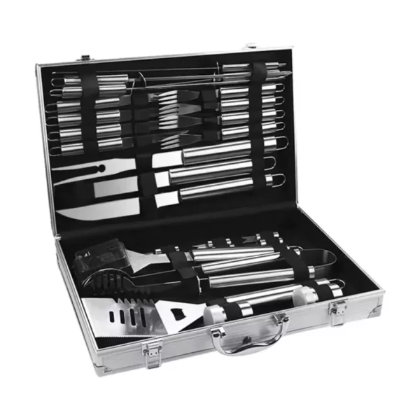 Boîte de transport ustensiles barbecue aluminium