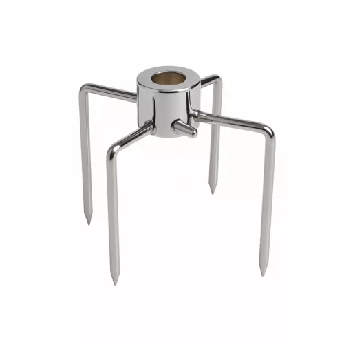 Brochette tournante manuelle pour barbecue charbon