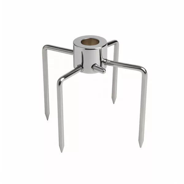 Brochette tournante manuelle pour barbecue charbon