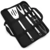 Kit ustensiles barbecue enroulable avec pochette