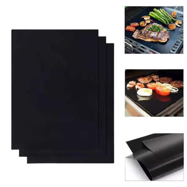 Tapis cuisson barbecue réutilisable anti-adhésif
