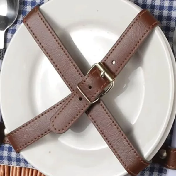 Panier pique-nique osier avec vaisselle incluse – Image 5