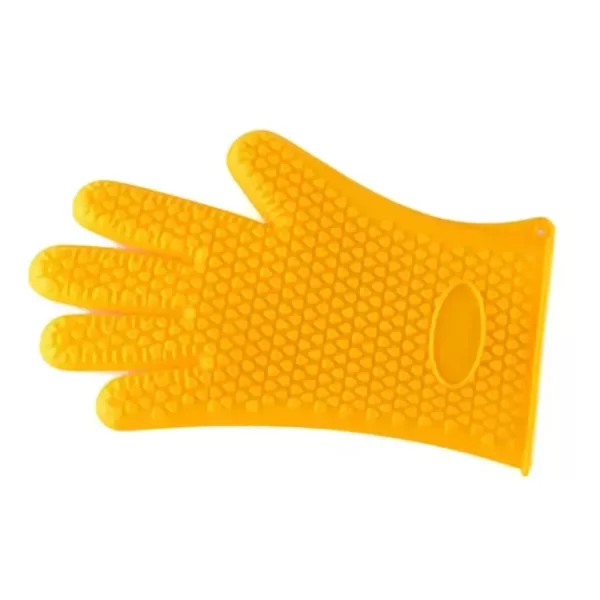 Gant barbecue anti chaleur silicone texturé – Image 11