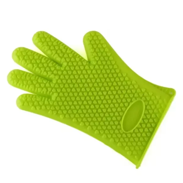 Gant barbecue anti chaleur silicone texturé – Image 13