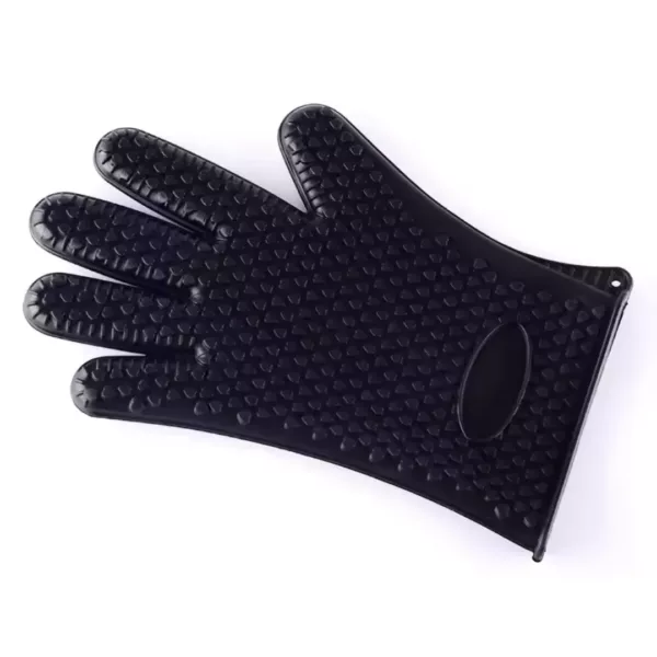 Gant barbecue anti chaleur silicone texturé – Image 16