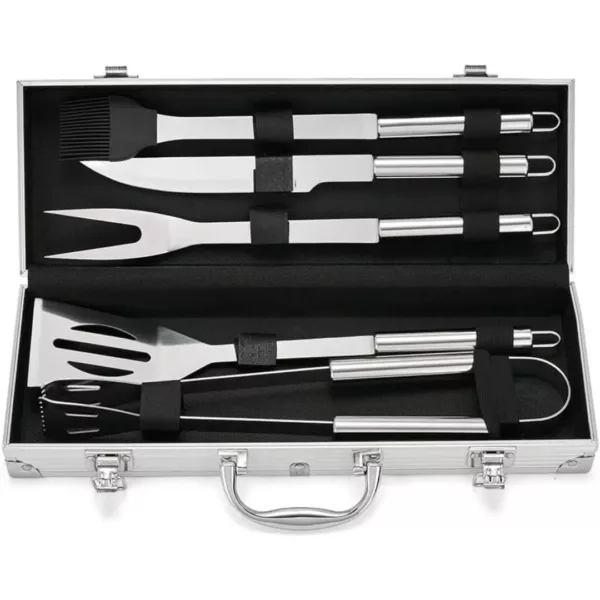 Boîte de rangement ustensiles barbecue avec fermoir – Image 2