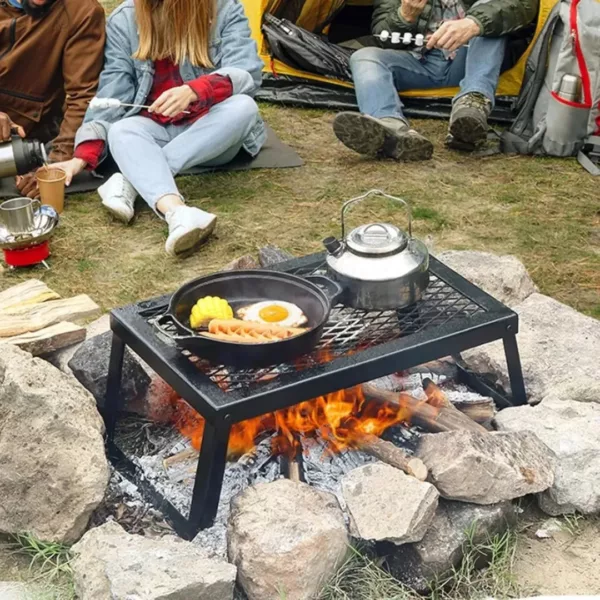Grille barbecue pliable pour feu de bois – Image 2