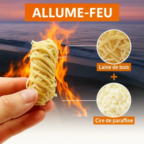 Allume feu naturel compressé pour charbon – Image 4