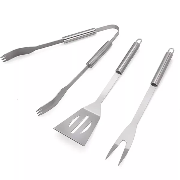 Kit ustensiles barbecue enroulable avec pochette – Image 4