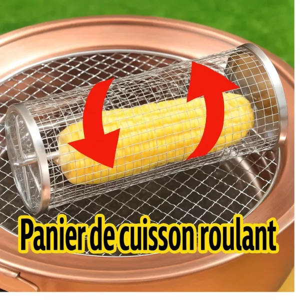 Panier cuisson maïs barbecue acier inox – Image 4