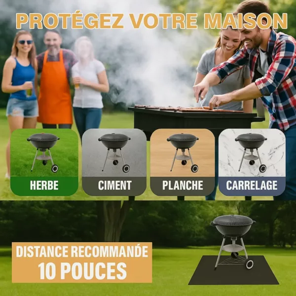 Tapis de sol ignifugé pour barbecue – Image 2