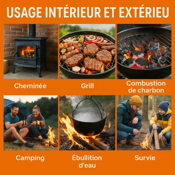 Allume feu naturel compressé pour charbon – Image 5