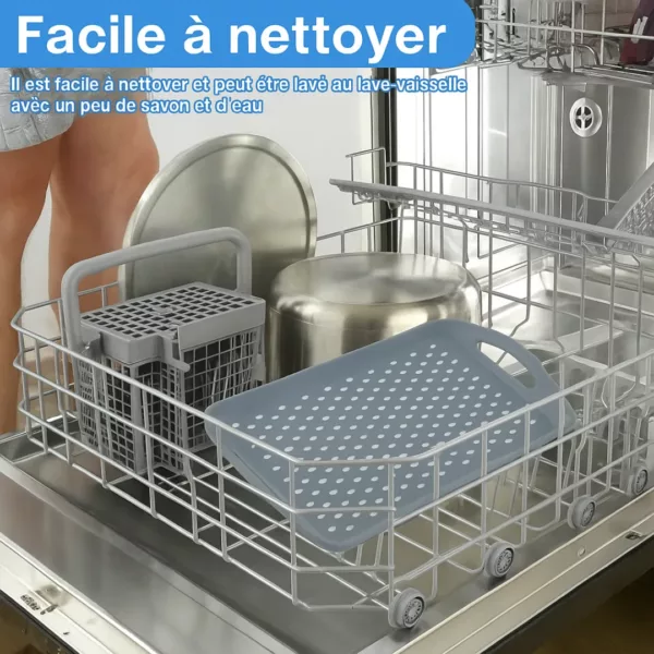 Plateau service extérieur antidérapant repas jardin – Image 5