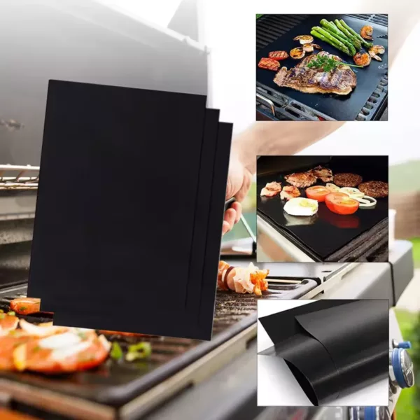 Tapis cuisson barbecue réutilisable anti-adhésif – Image 4