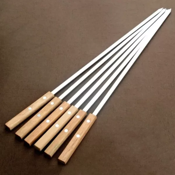 Brochettes métal réutilisables avec embout plat – Image 6