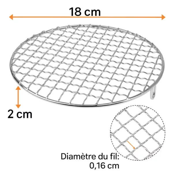 Filet cuisson barbecue pour petites pièces viande – Image 8