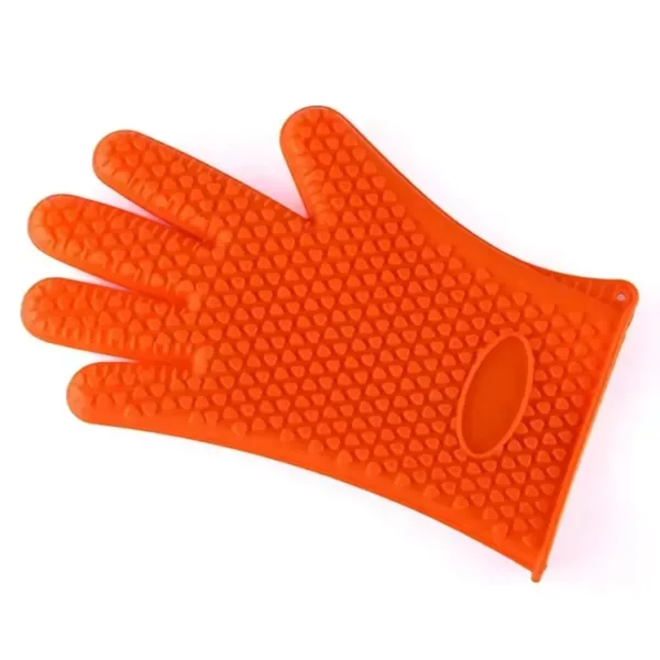 Gant barbecue anti chaleur silicone texturé – Image 10