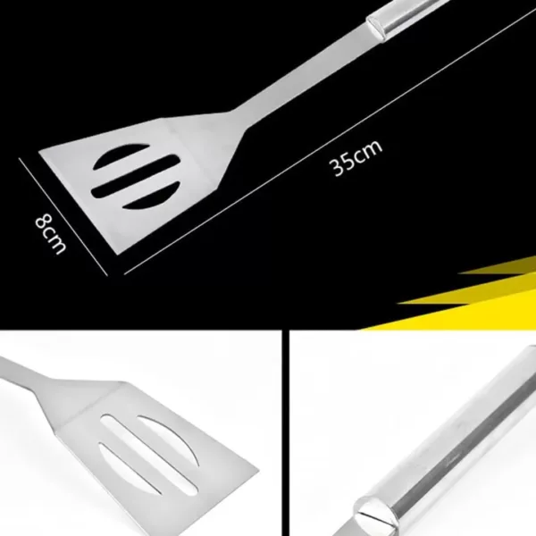 Kit ustensiles barbecue enroulable avec pochette – Image 9