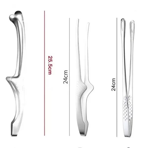 Pince barbecue en acier inox longue poignée – Image 6