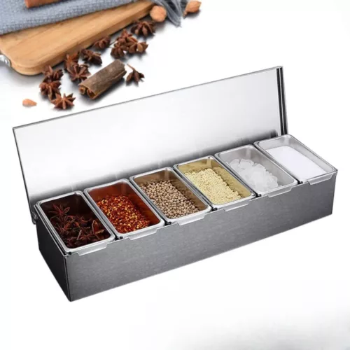 Boîte transport sauces barbecue compartimentée