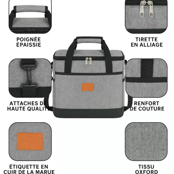Glacière souple isotherme pour pique-nique familial – Image 7