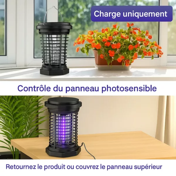 Lampe anti-insectes rechargeable pour dîner jardin – Image 4
