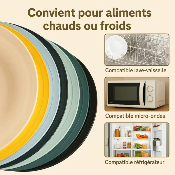 Set vaisselle incassable pour repas terrasse – Image 4