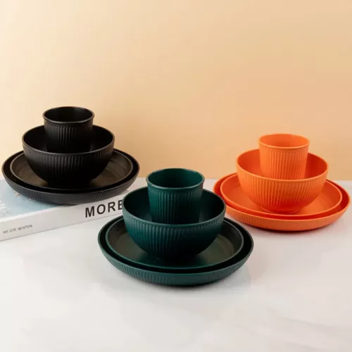 Set vaisselle incassable pour repas terrasse