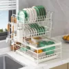 Support assiettes empilables pour buffet extérieur