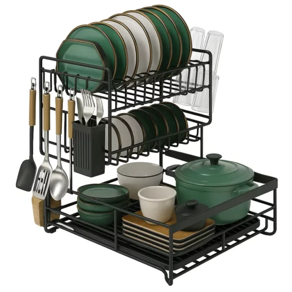 Support assiettes empilables pour buffet extérieur – Image 7