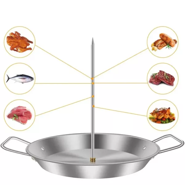 Support brochette vertical pour barbecue charbon – Image 5