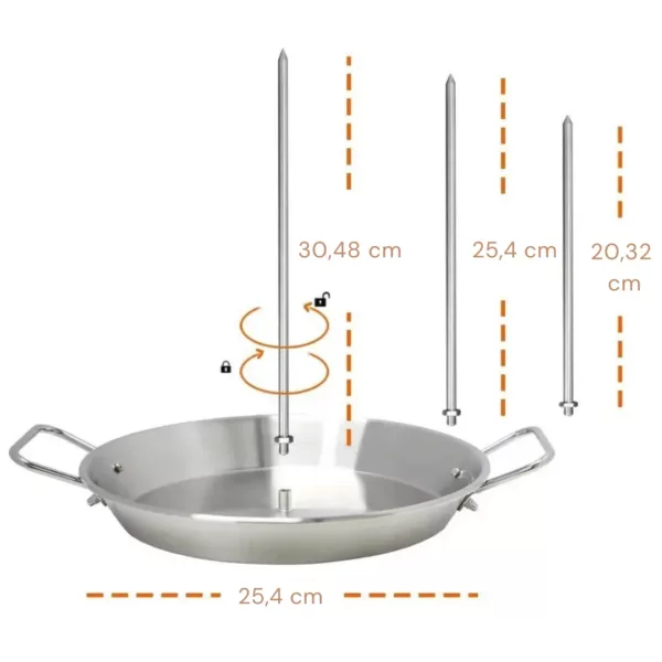 Support brochette vertical pour barbecue charbon – Image 6