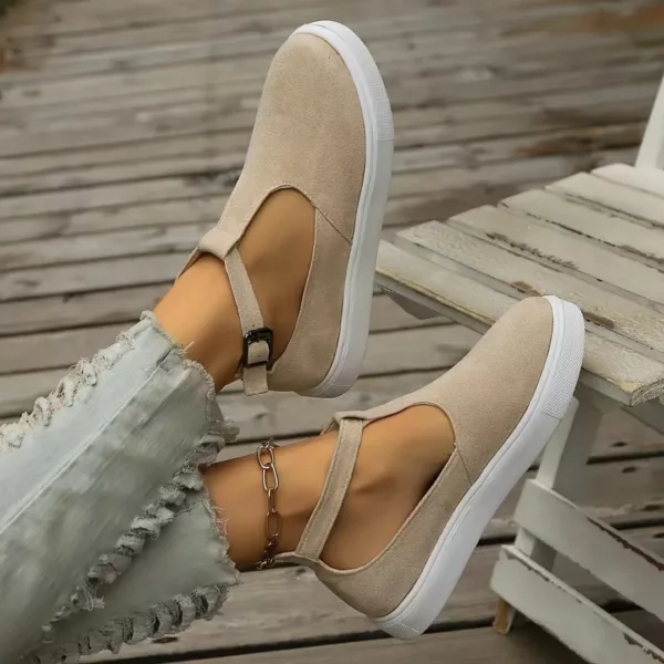 Chaussure femme plateforme bride en T – Image 2
