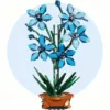 Lego orchidée tropicale tiges longues feuillage dense