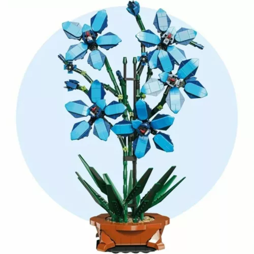 Lego orchidée tropicale tiges longues feuillage dense