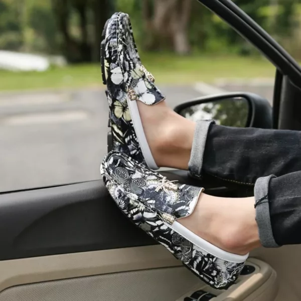 Mocassin homme imprimé papillons audacieux – Image 7
