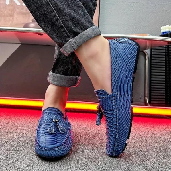 Mocassin homme serpent à glands luxe – Image 17