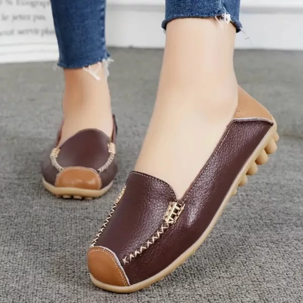 Mocassin femme couture contrastée semelle souple – Image 8