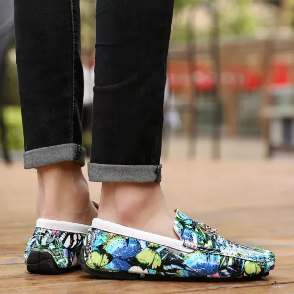 Mocassin homme imprimé papillons audacieux – Image 4