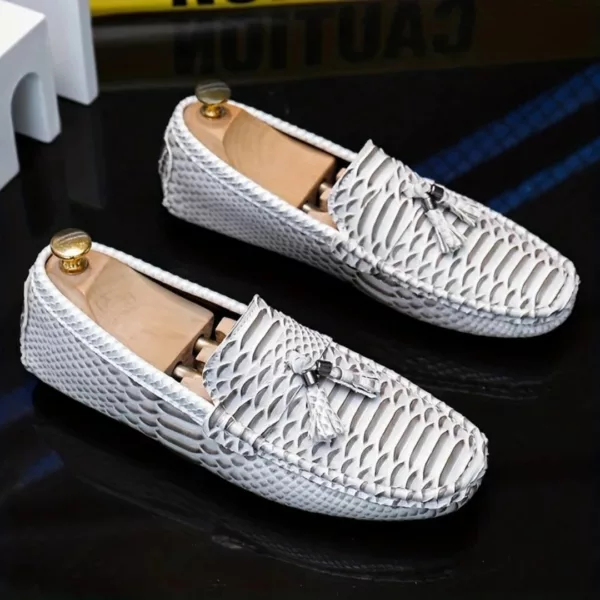 Mocassin homme serpent à glands luxe – Image 30