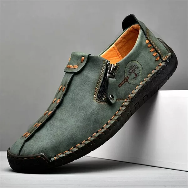 Mocassin homme zip style vintage – Image 5