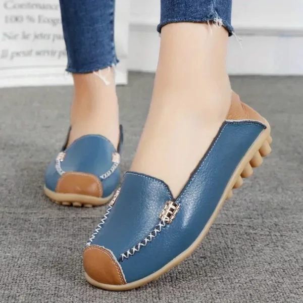 Mocassin femme couture contrastée semelle souple – Image 6