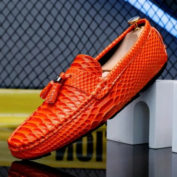 Mocassin homme serpent à glands luxe – Image 10