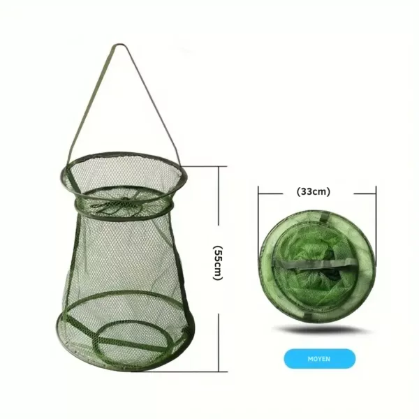 Bourriche pliable filet nylon pour poissons – Image 14