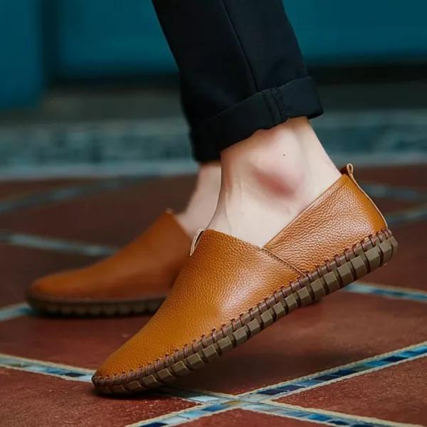 Mocassin homme cuir souple minimaliste – Image 16