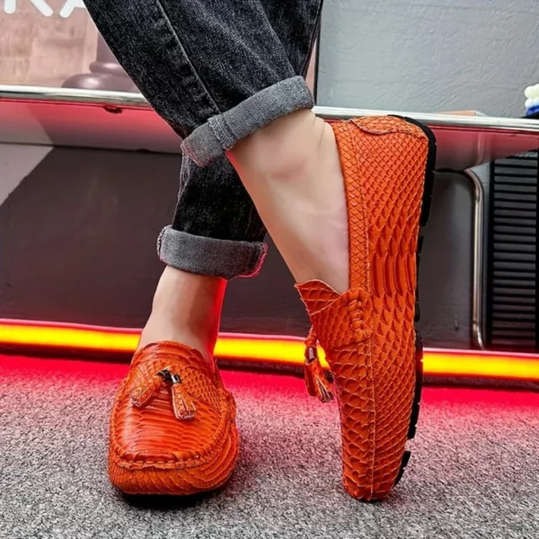 Mocassin homme serpent à glands luxe – Image 8
