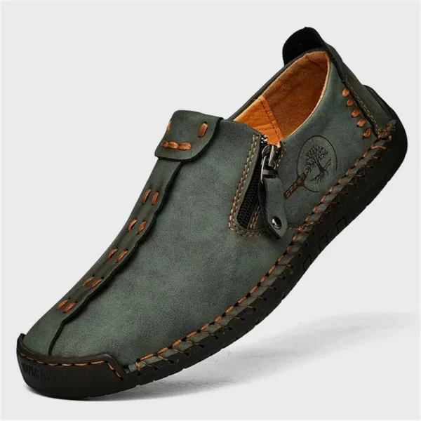 Mocassin homme zip style vintage – Image 3