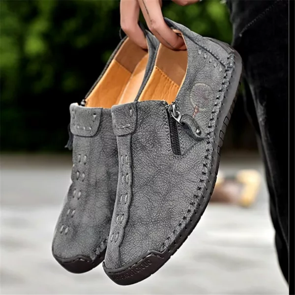 Mocassin homme zip style vintage – Image 10